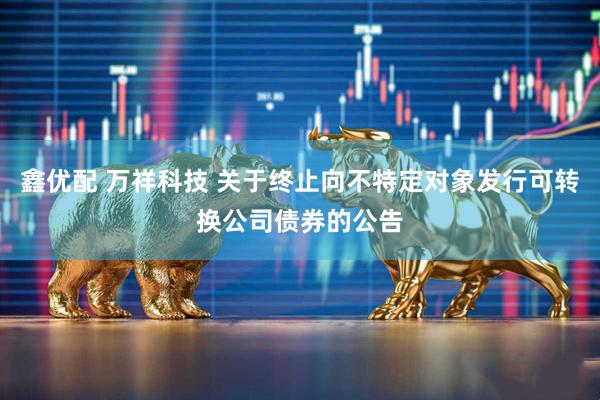 鑫优配 万祥科技 关于终止向不特定对象发行可转换公司债券的公告