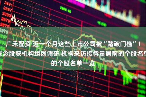 广禾配资 近一个月这些上市公司被“踏破门槛”！PCB概念股获机构组团调研 机构来访接待量居前的个股名单一览